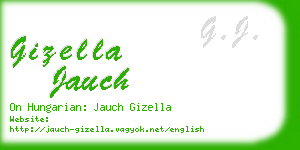 gizella jauch business card